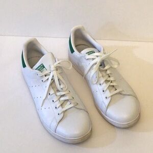 Adidas Stan Smith Vegan Sneakers in White and Green